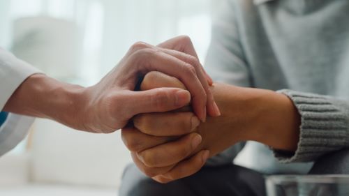 People holding hands 